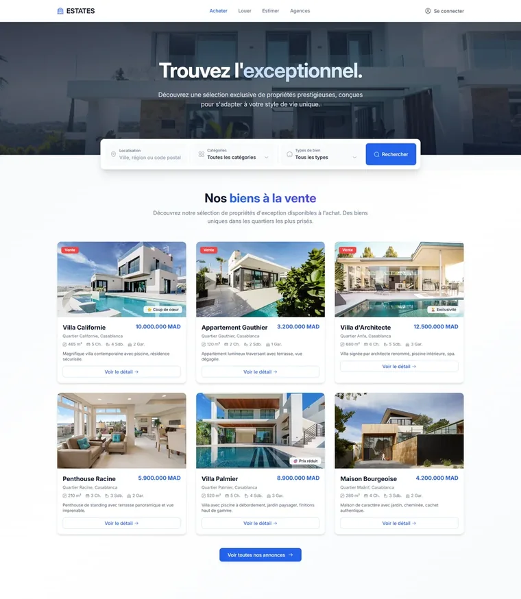Immobilier Market — built by Ambition Marketing